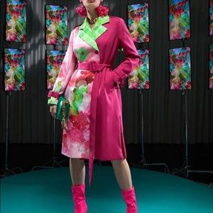 Shein Floral Trench Coat